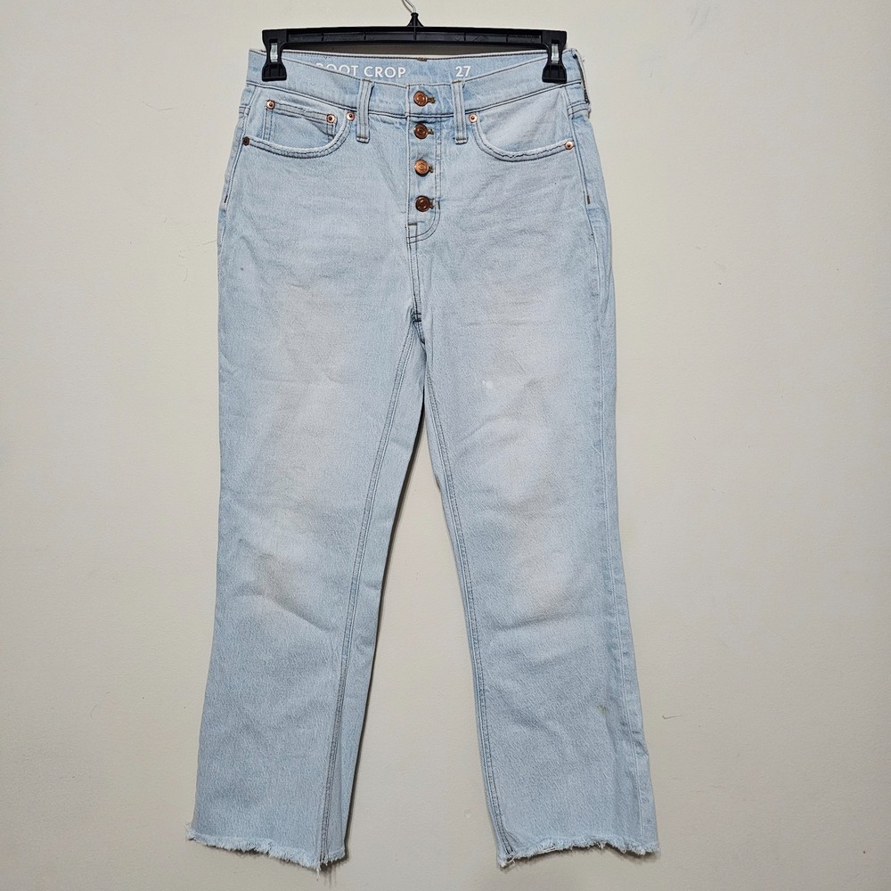 J Crew Women's Jeans 27 Blue Straight 0589